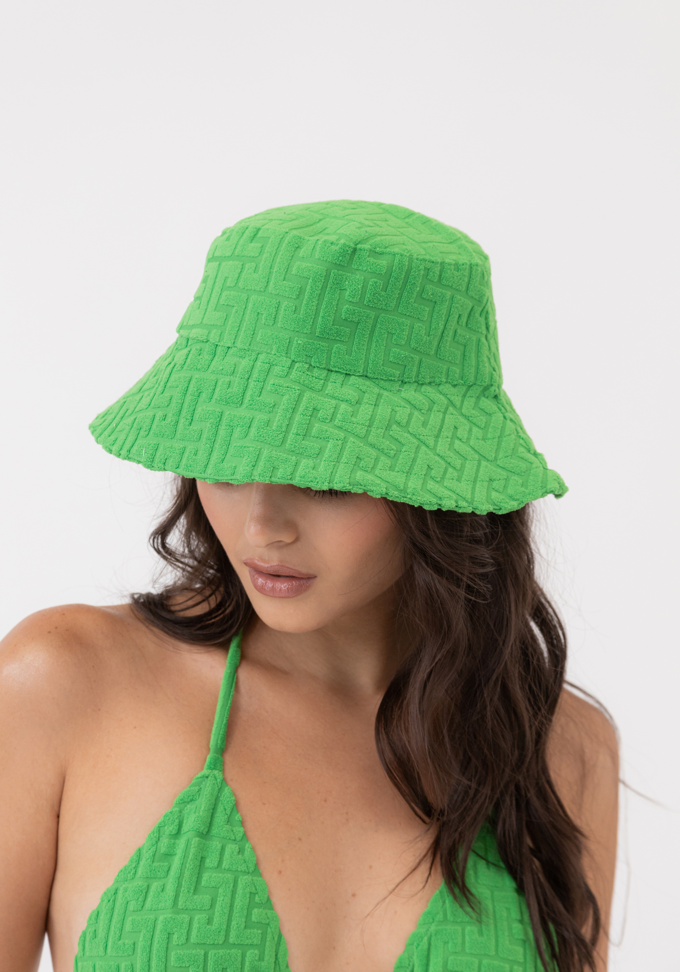 BUCKET HAT TERRY GREEN