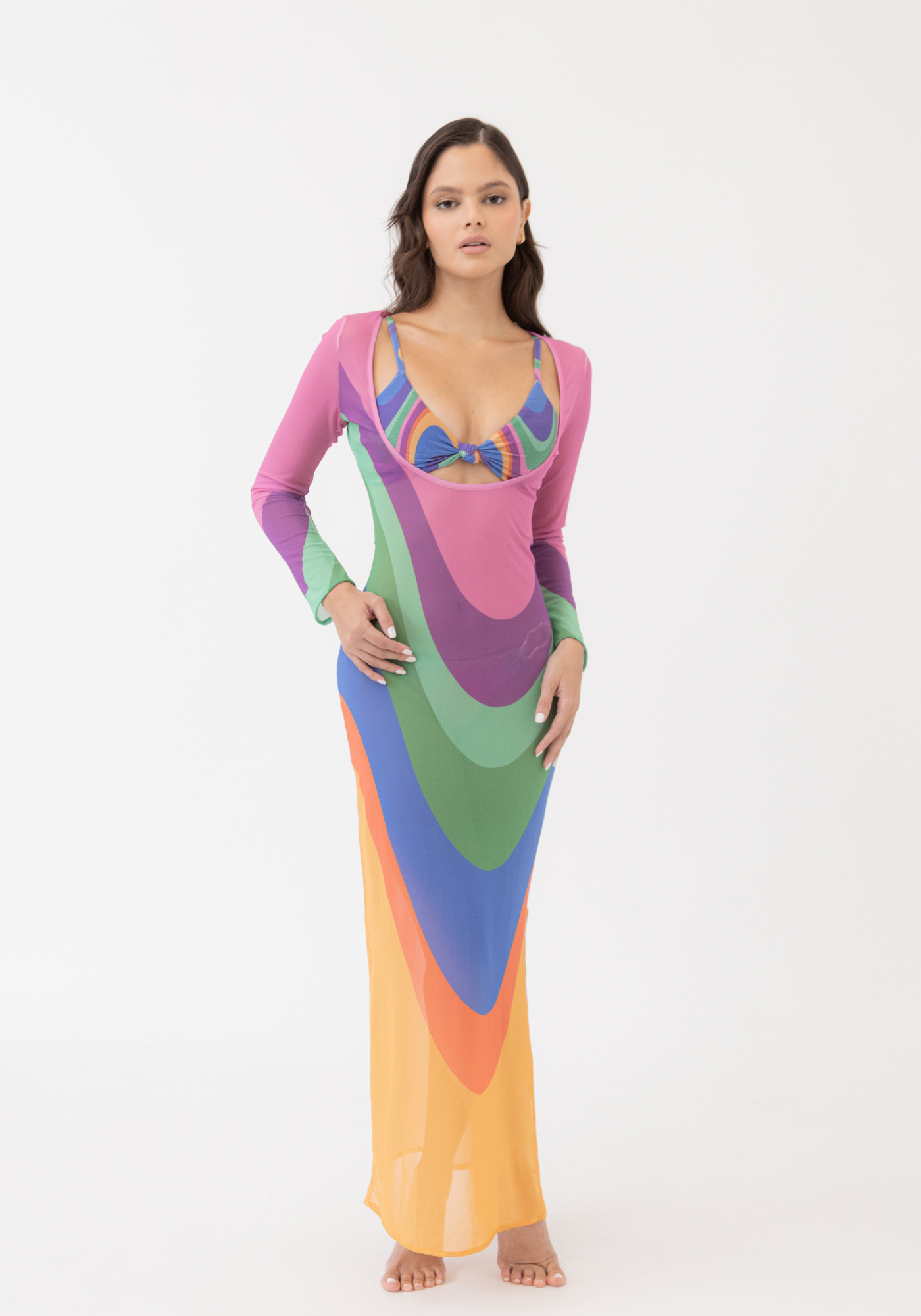 SAMMY RETRO WAVES DRESS