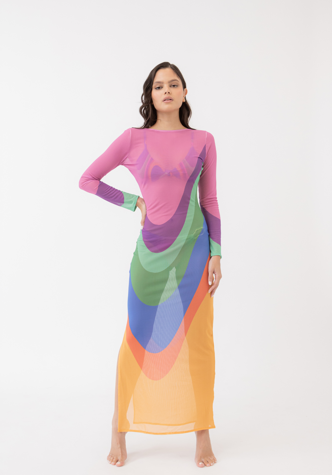 SAMMY RETRO WAVES DRESS