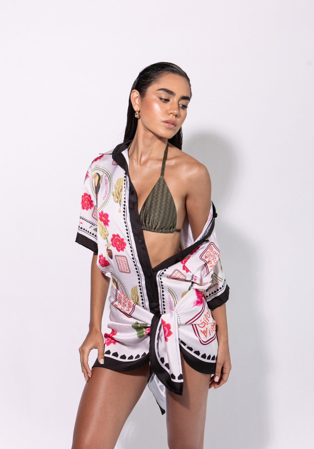 CAMISA OVERSIZED DE SEDA