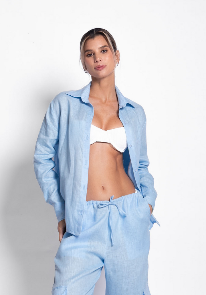 CAMISA DE LINO OVERSIZED