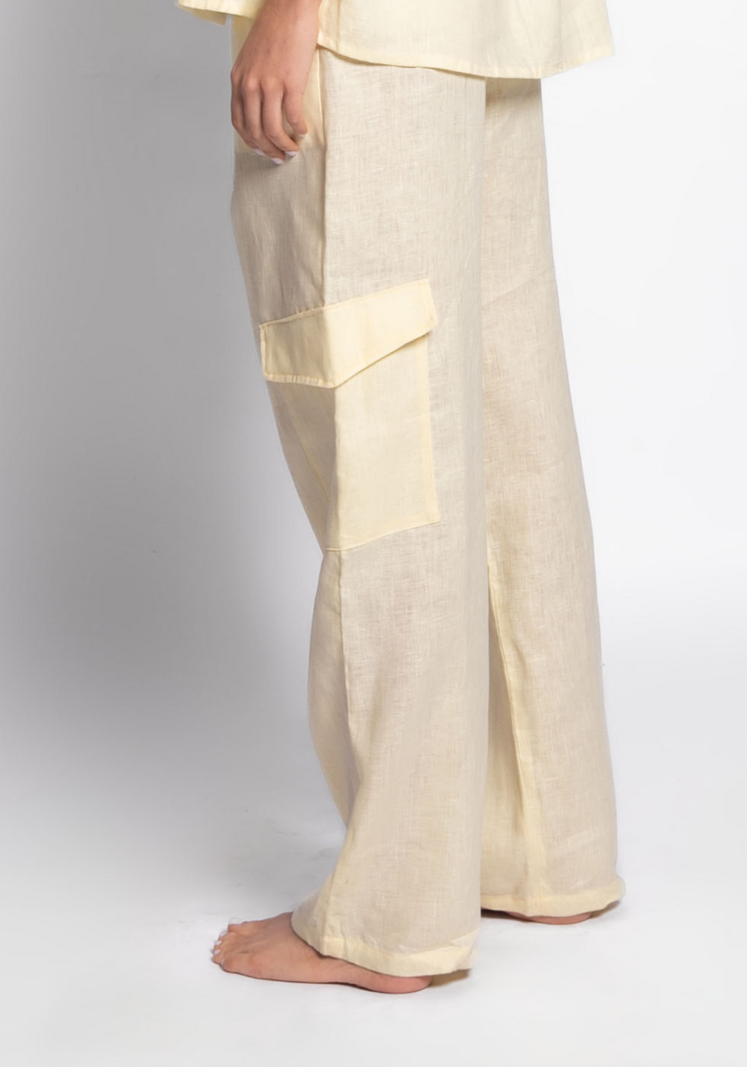 PANT CARGO DE LINO